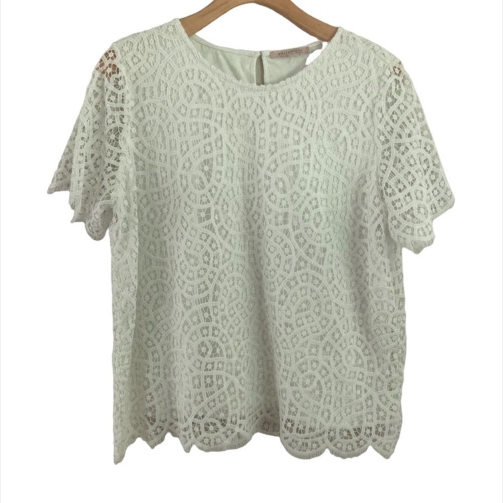 Philosophy Lace XL white blouse